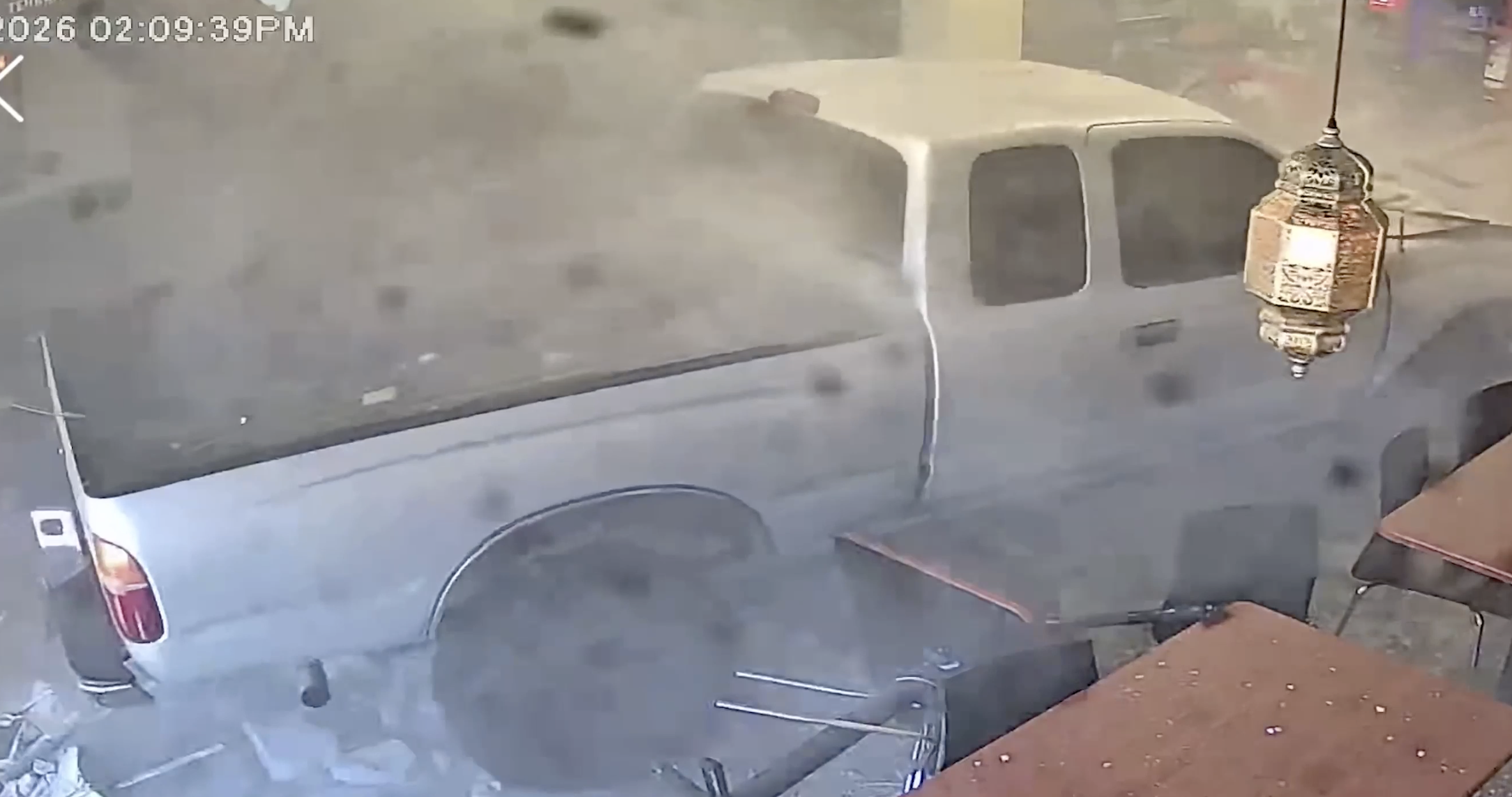 Watch: Suspected drunk driver crashes truck into California restaurant — Phoenixville Dining news